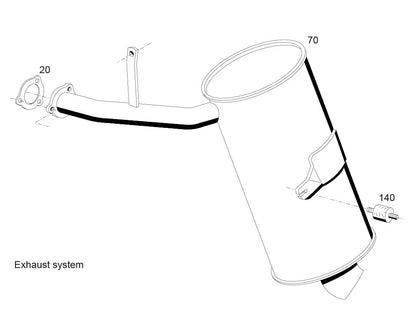 Holder C992 Engine Exhaust Muffler