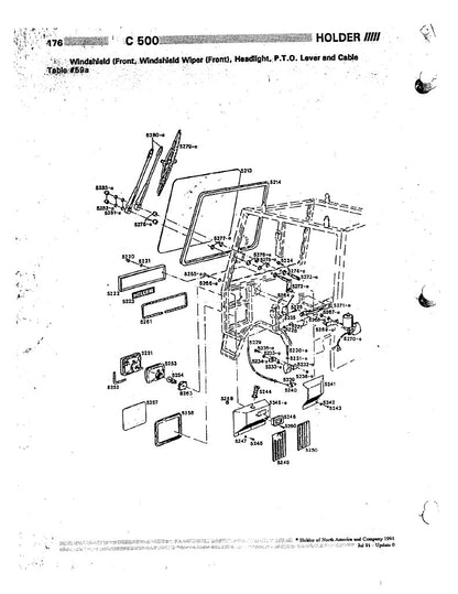 PTO Clutch Engagement Cable for Holder C500