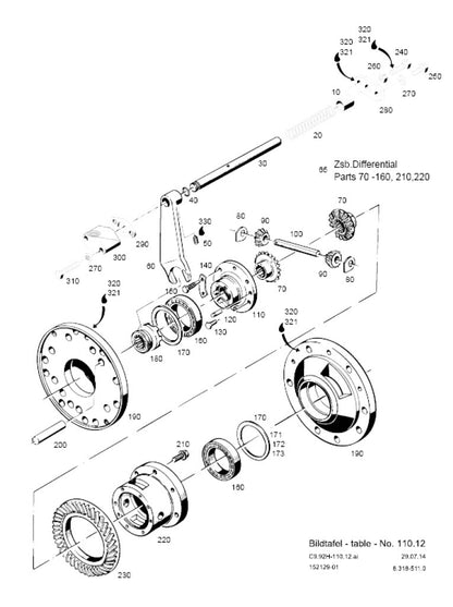 Front Differential Bearing Cap for Holder C992