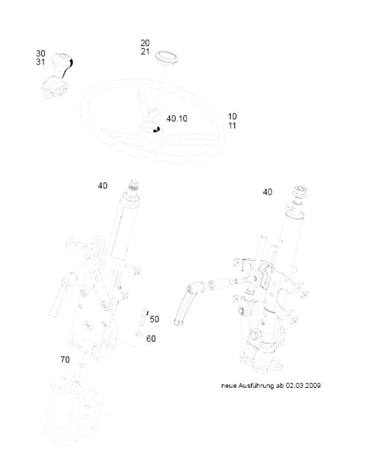 Steering Column for Holder C992
