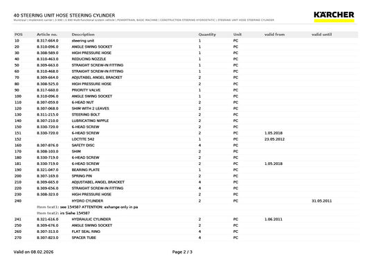 Steering Cylinder Angle Fitting for Holder C992