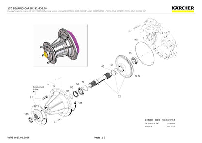 Front and Rear Swing Axle Wheel Flange Assembly for Holder C992