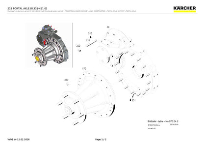 Rear Portal Axle Stud for Holder C992