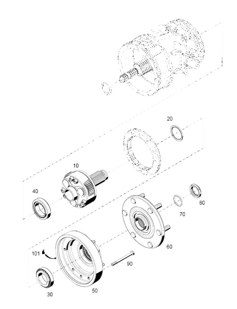 Front Axle Bolt for Holder C992