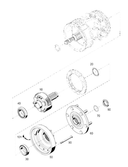 Front Axle Bolt for Holder C992